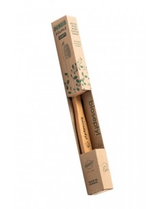 Cepillo de dientes de madera de haya soft verde Bioseptyl 2