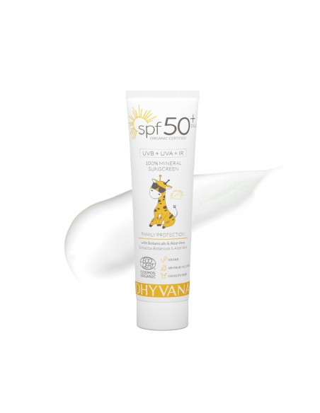 Protector Solar Infantil 100% Natural Mineral SPF 50+ Dhyvana