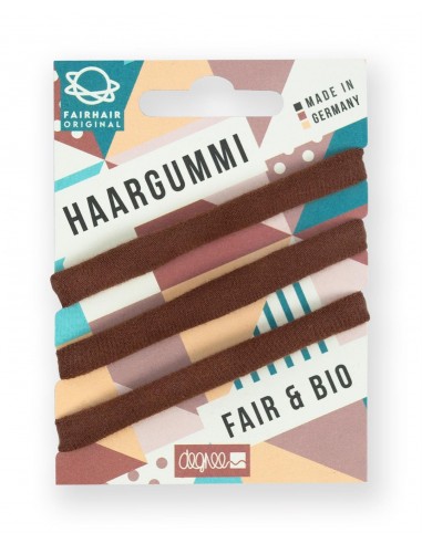 Pack de 3 Gomas para el pelo/ Coleteros Marrón