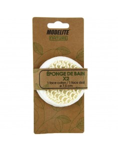 Guante de fricción de algodón y yute Modelite Nature