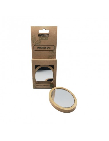 Espejo de bolsillo de bambú Modelite Nature