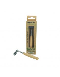Maquinilla de afeitar con mango de madera Modelite Nature